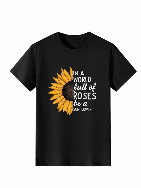 Foto van product LapaPlus Shirt 'Women's Summer Short Sleeves Tops' zwart