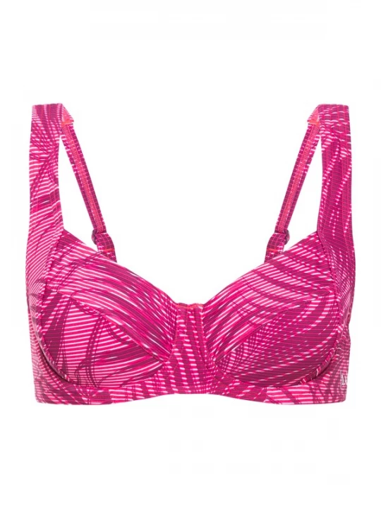 Foto van product LASCANA ACTIVE Sportbikinitop pink / bordeaux / wit