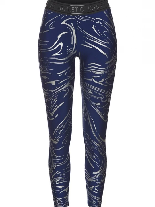 Foto van product LASCANA ACTIVE Sportbroek navy / zwart / zilver
