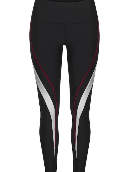 Foto van product LASCANA ACTIVE Sportbroek rood / zwart / wit