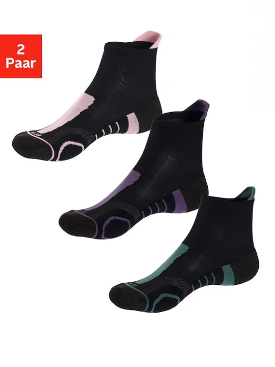 Foto van product LASCANA ACTIVE Sportsokken groen / donkerlila / rosa