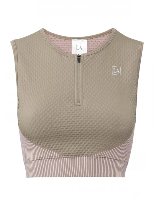 Foto van product LASCANA ACTIVE Sporttop kaki / rosa