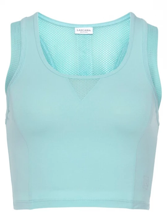 Foto van product LASCANA ACTIVE Sporttop turquoise / mintgroen / wit