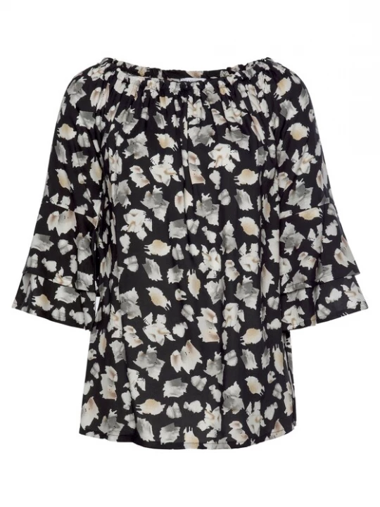 Foto van product LASCANA Blouse beige / grijs / zwart / wit