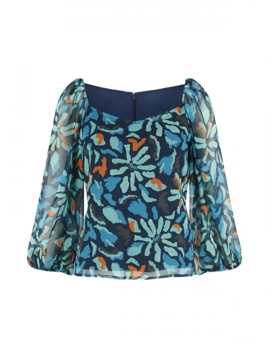 Foto van product LASCANA Blouse blauw / navy / mintgroen / oranje