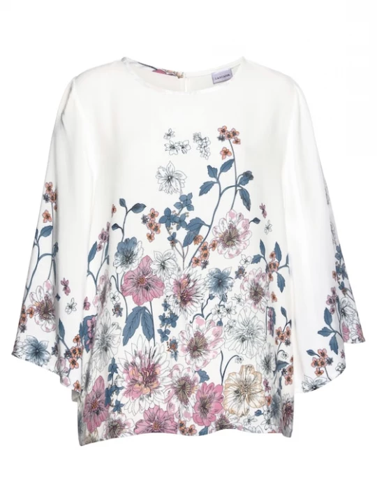 Foto van product LASCANA Blouse blauw / oudroze / wit