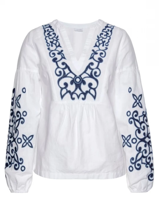Foto van product LASCANA Blouse blauw / wit