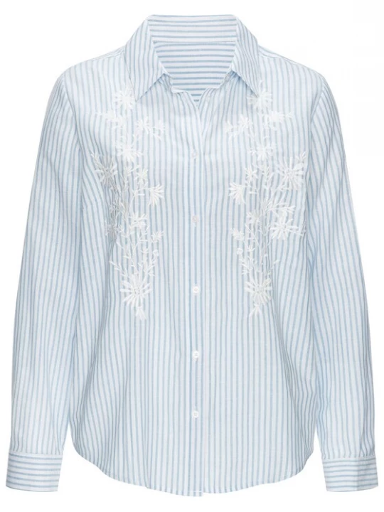 Foto van product LASCANA Blouse lichtblauw / wit