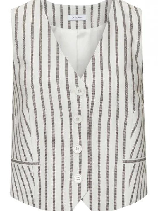Foto van product LASCANA Gilet crème / grijs