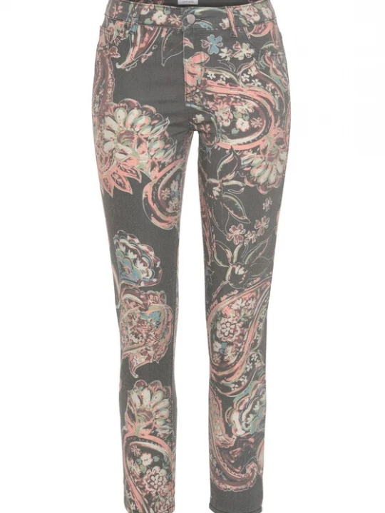 Foto van product LASCANA Jeans nude / basaltgrijs / pastelgroen / bourgogne