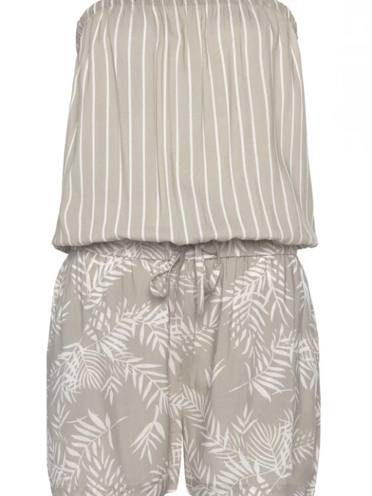 Foto van product LASCANA Jumpsuit grijs / wit