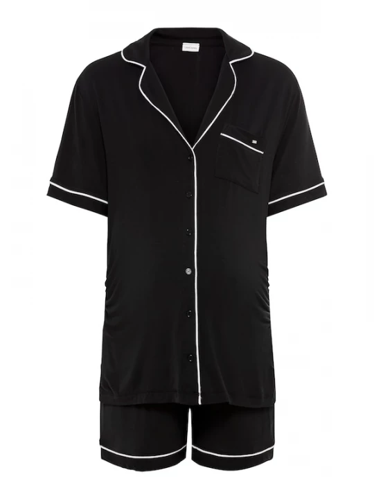 Foto van product LASCANA Korte pyjama zwart / wit