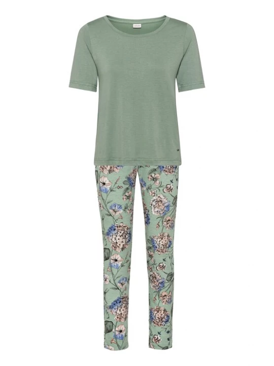 Foto van product LASCANA Pyjama blauw / olijfgroen / rosa