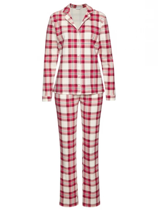 Foto van product LASCANA Pyjama bloedrood / wit