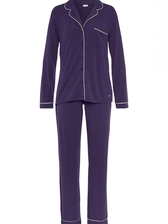 Foto van product LASCANA Pyjama crème / donkerlila
