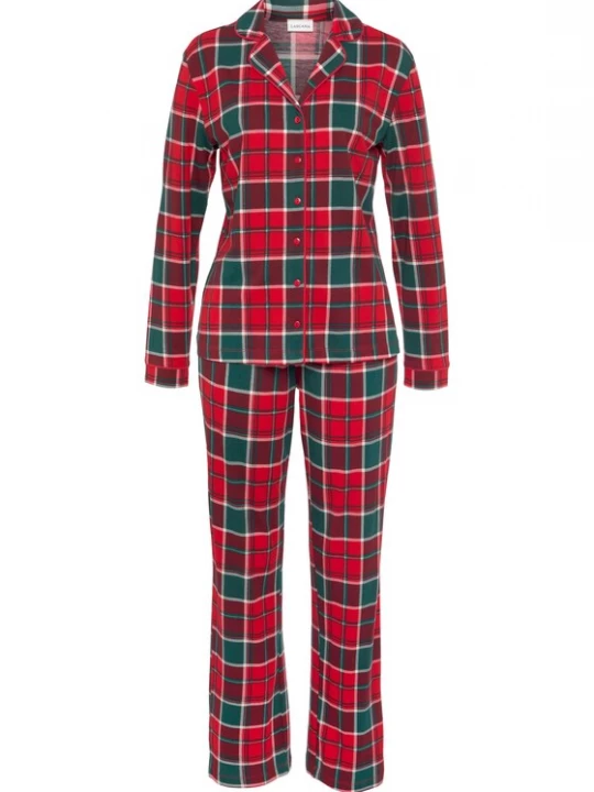 Foto van product LASCANA Pyjama donkergroen / rood