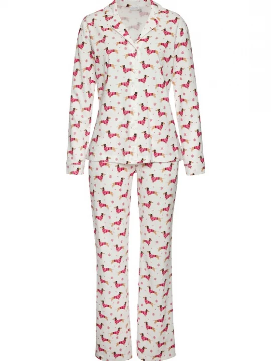 Foto van product LASCANA Pyjama gemengde kleuren / rood / wit