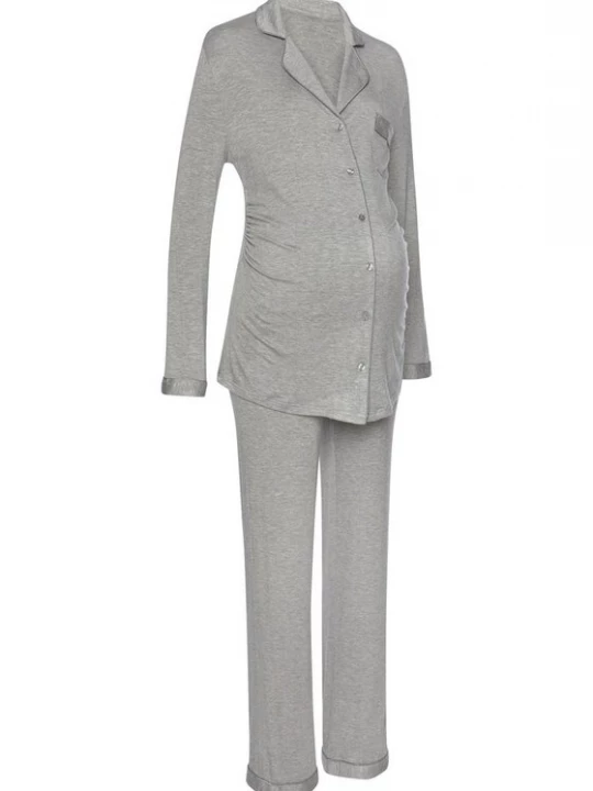 Foto van product LASCANA Pyjama grijs gemêleerd