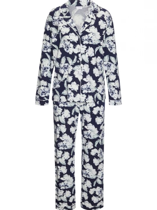 Foto van product LASCANA Pyjama navy / pastelgroen / wit