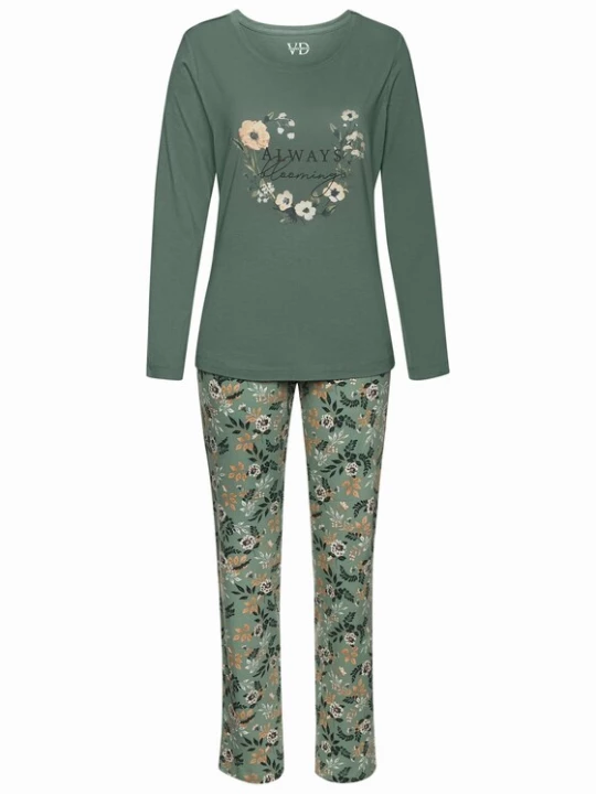 Foto van product LASCANA Pyjama ombergrijs / groen / zwart / wit