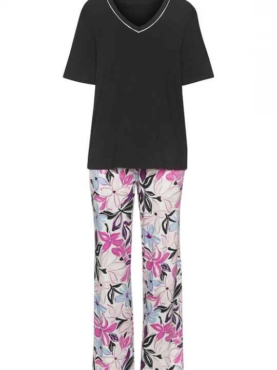 Foto van product LASCANA Pyjama rosa / pitaja roze / zwart / wit