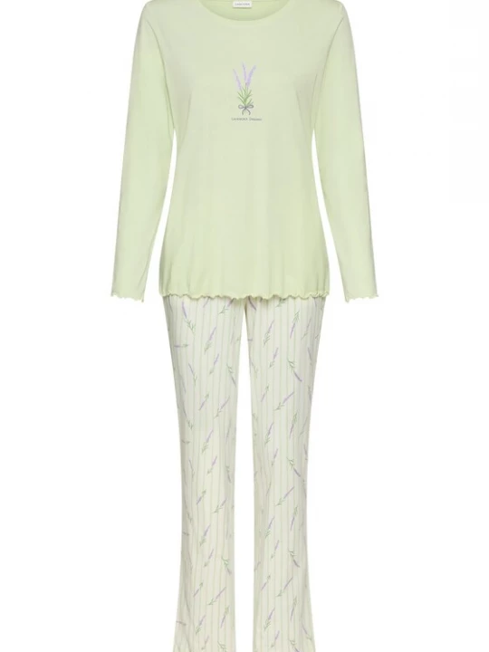 Foto van product LASCANA Pyjama taupe / groen / pastelgroen / lavendel
