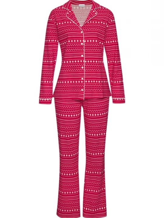 Foto van product LASCANA Pyjama 'XMas Dog Classic' rood / wit