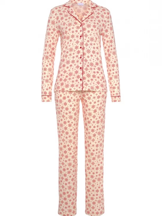 Foto van product LASCANA Pyjama 'Xmas' pastelroze