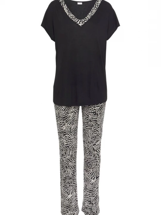 Foto van product LASCANA Pyjama zwart / wit