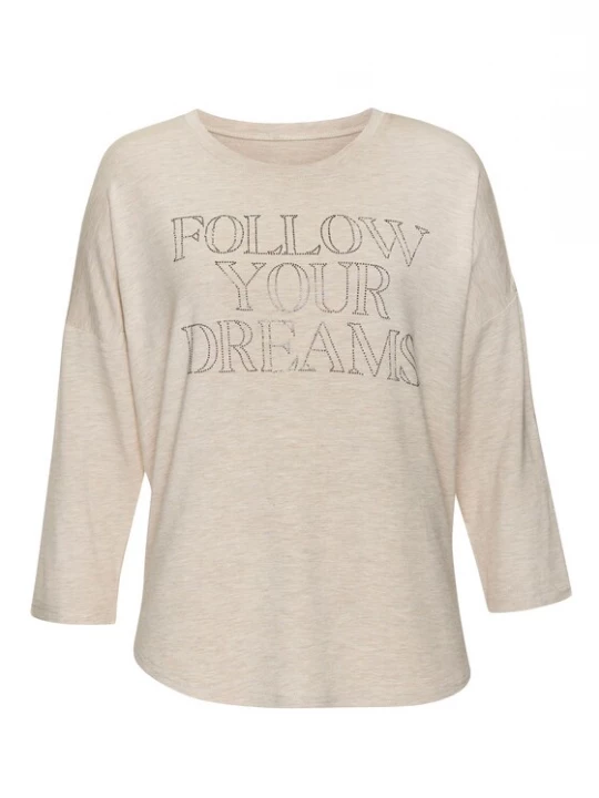 Foto van product LASCANA Shirt beige gemêleerd