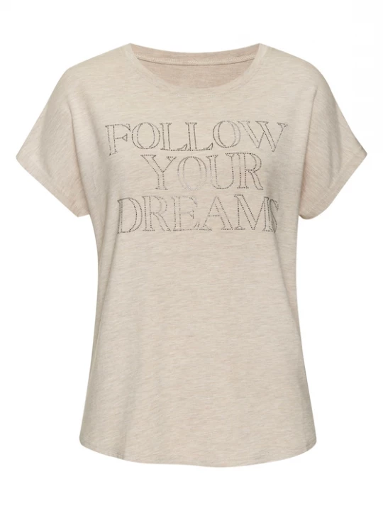 Foto van product LASCANA Shirt beige gemêleerd / zilver