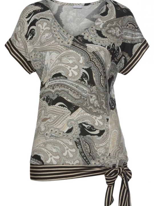 Foto van product LASCANA Shirt beige / lichtbeige / taupe / zwart