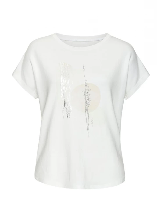 Foto van product LASCANA Shirt beige / zilver / wit