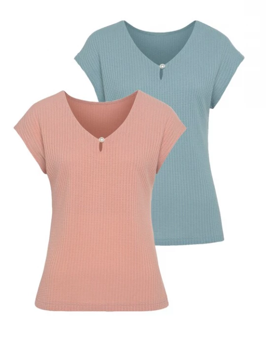 Foto van product LASCANA Shirt blauw / oudroze