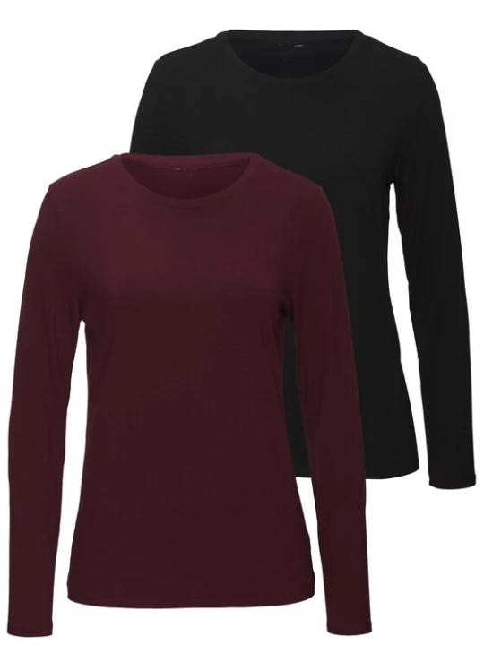 Foto van product LASCANA Shirt bordeaux / zwart