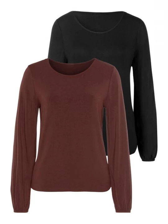Foto van product LASCANA Shirt bruin / zwart