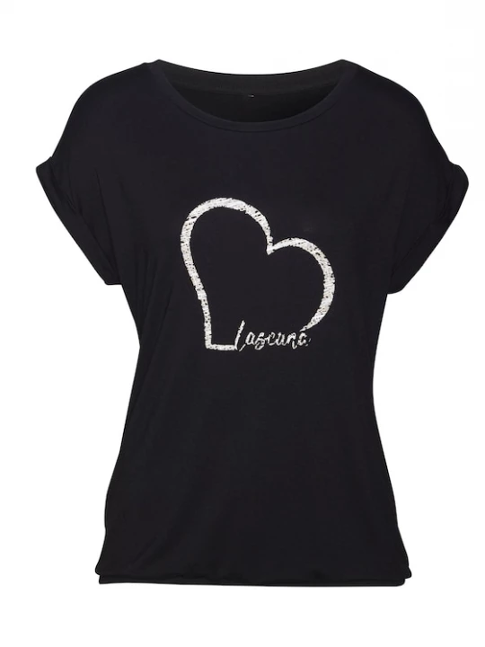 Foto van product LASCANA Shirt bruin / zwart / wit
