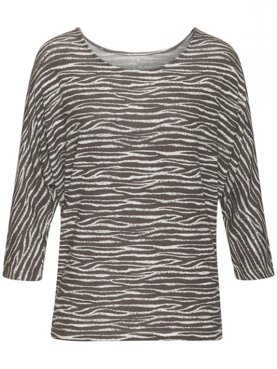 Foto van product LASCANA Shirt crème / donkergrijs