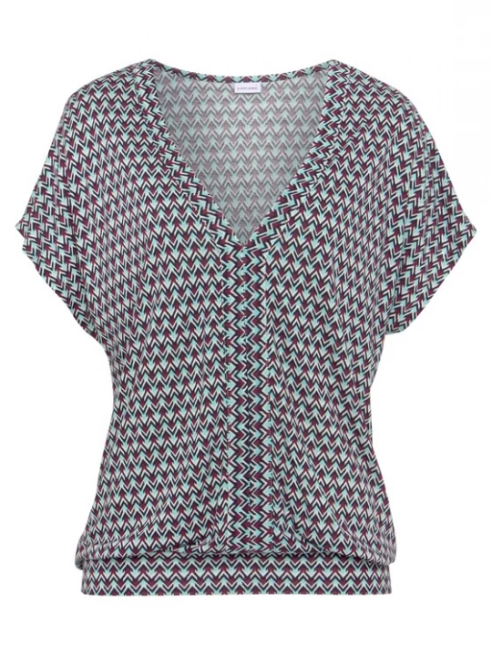 Foto van product LASCANA Shirt donkerbruin / mintgroen / rood / zwart