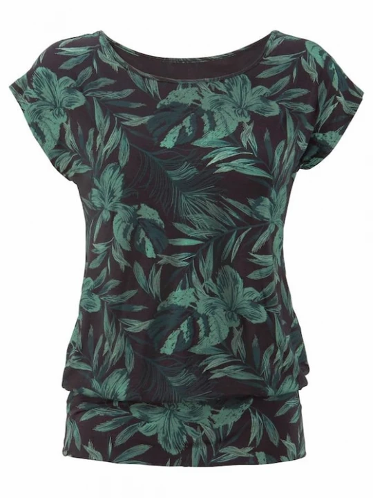 Foto van product LASCANA Shirt donkergroen / zwart