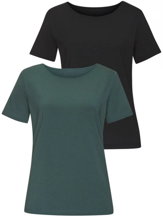 Foto van product LASCANA Shirt donkergroen / zwart
