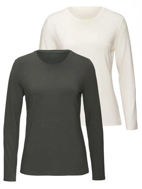 Foto van product LASCANA Shirt ecru / grijs