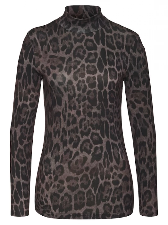 Foto van product LASCANA Shirt ecru / mokka / zwart