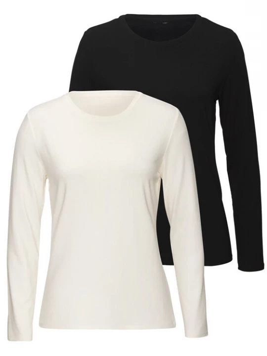 Foto van product LASCANA Shirt ecru / zwart