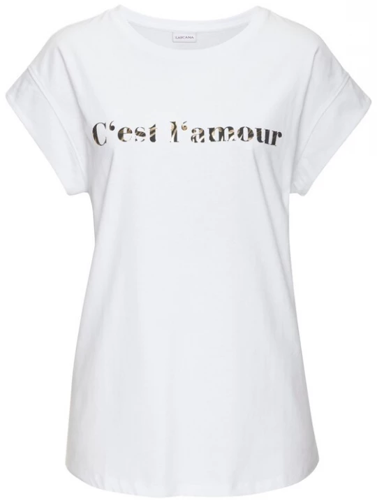Foto van product LASCANA Shirt goud / zwart / wit
