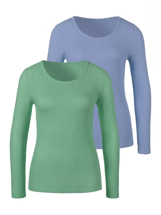 Foto van product LASCANA Shirt lichtblauw / groen