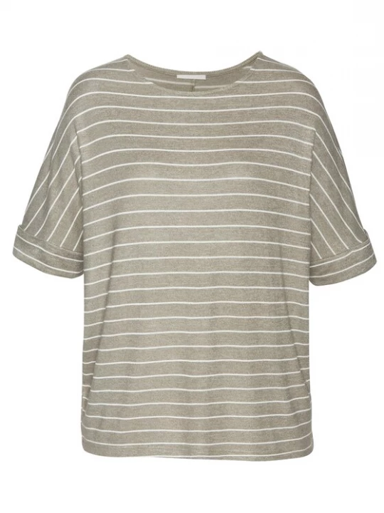 Foto van product LASCANA Shirt stone grey / wit