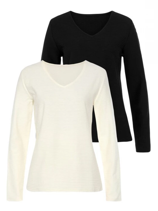 Foto van product LASCANA Shirt zwart / wit