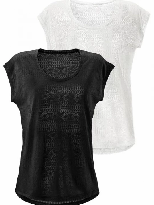 Foto van product LASCANA Shirt zwart / wit