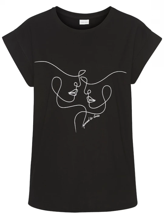 Foto van product LASCANA Shirt zwart / wit
